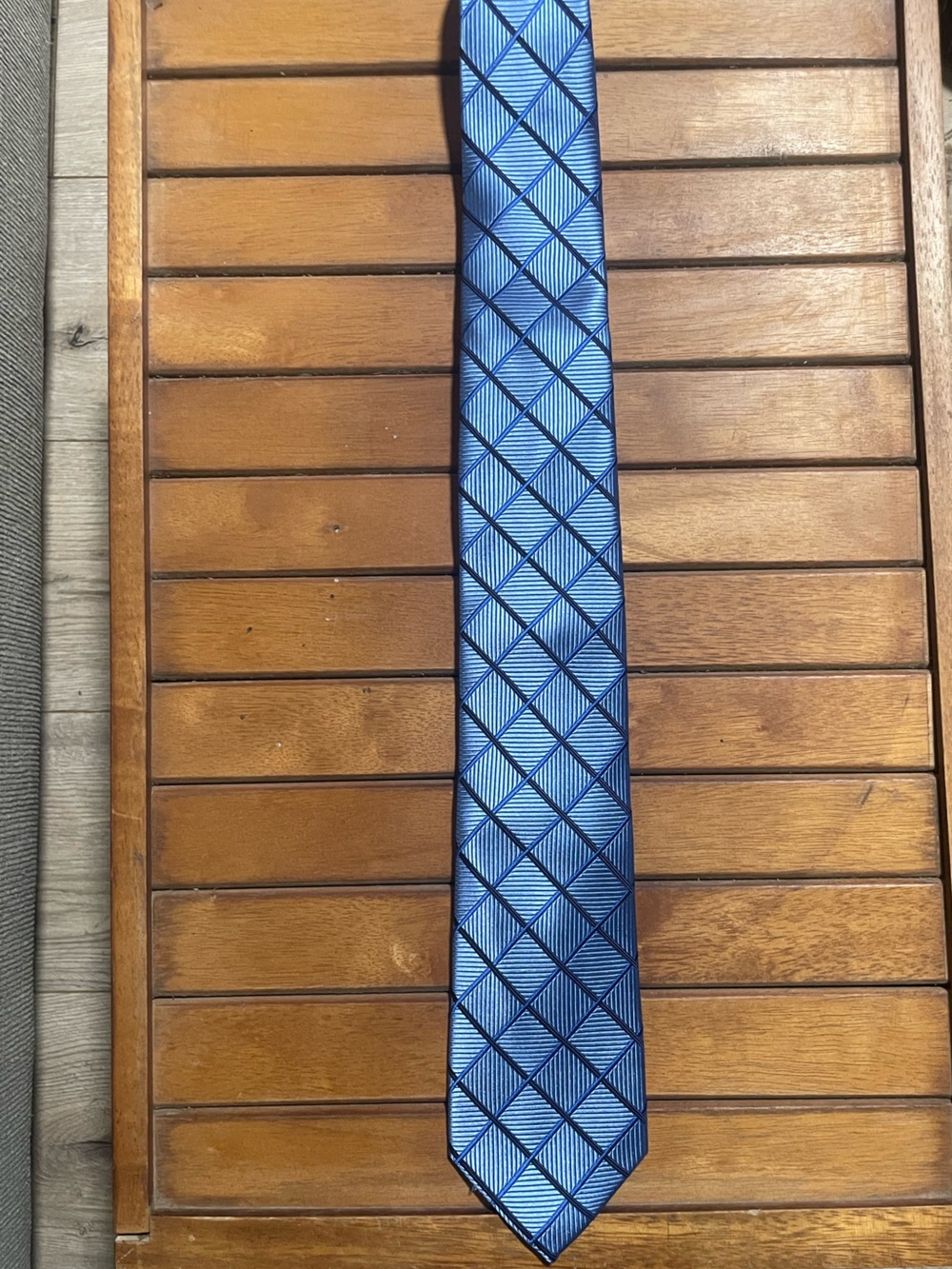 Jos. A. Bank Blue Geometric Pattern Tie